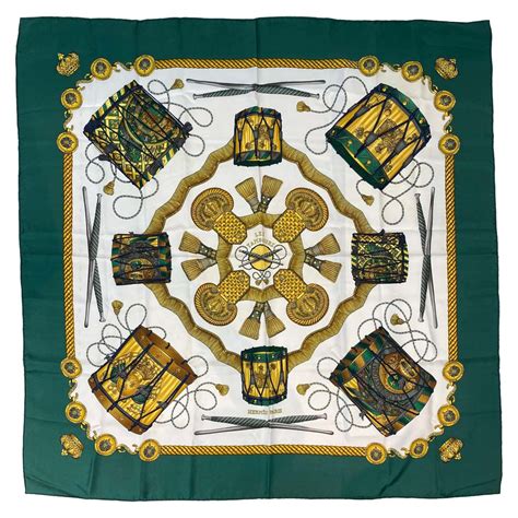 hermes scarf les tambours|Hermes Silk Scarf Les Tambours by J. Metz .